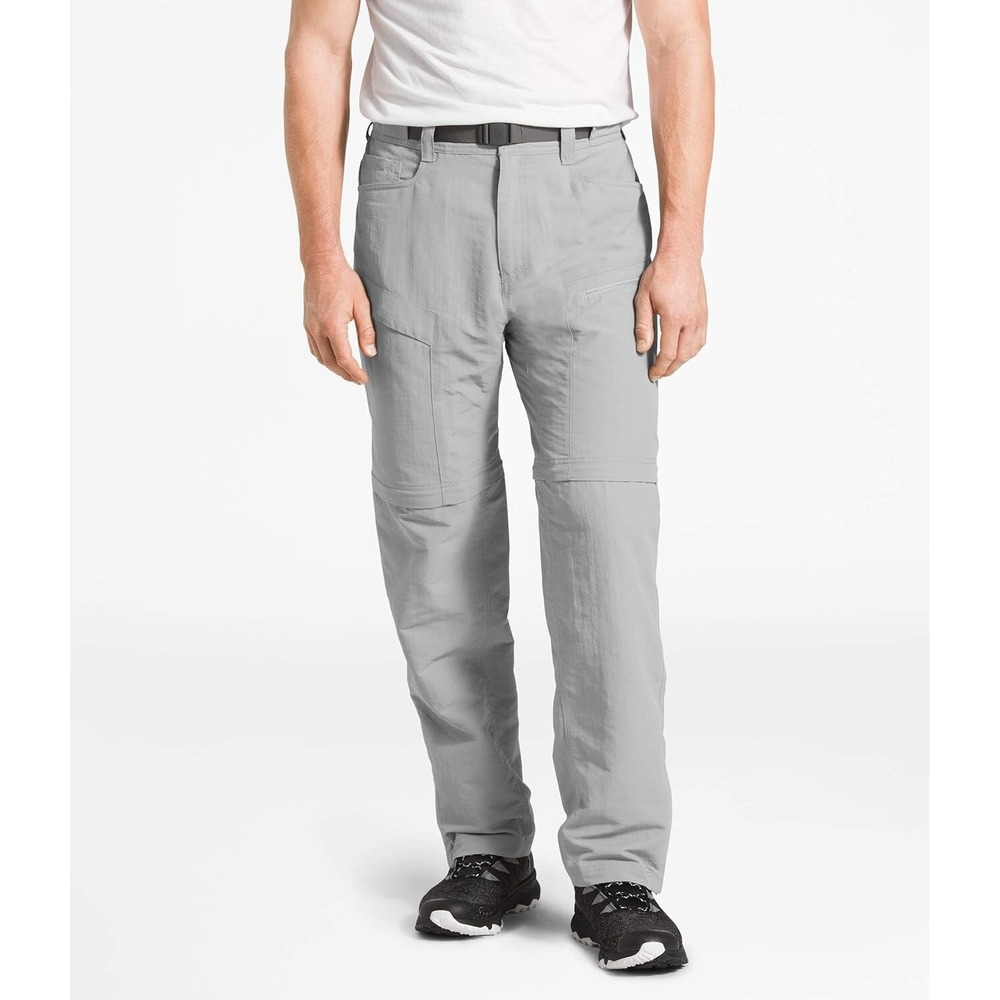 The North Face Convertible Hiking Pants Men 40 Gray Paramount Trekking Outdoor